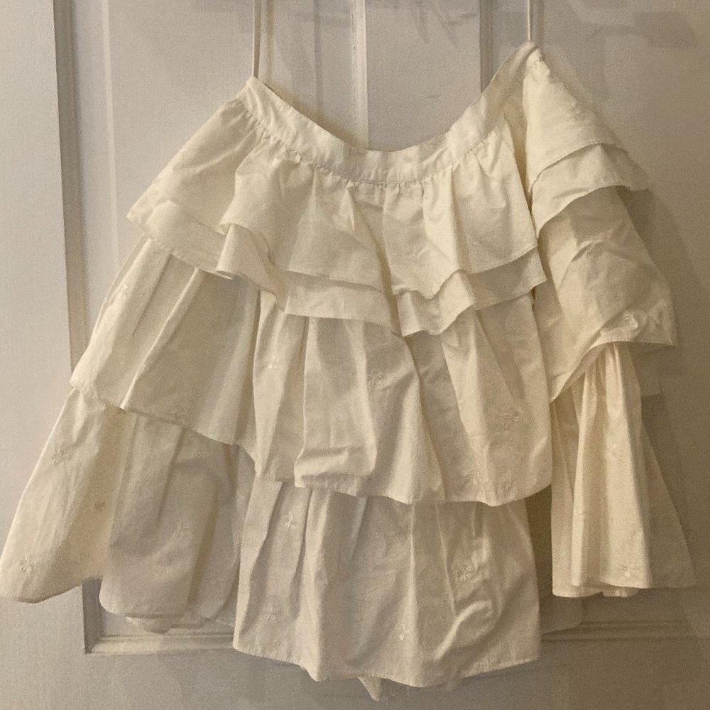 White Layered Ulla Johnson Skirt